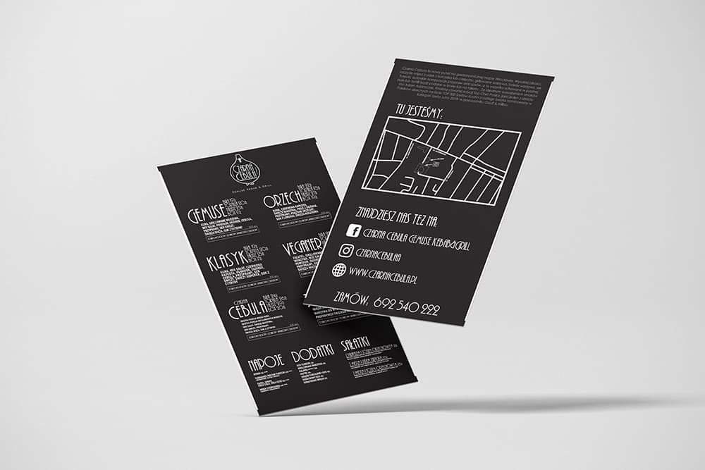 Karta menu restauracyjna - elegancki design gastronomiczny - zdjęcie 1 z 3